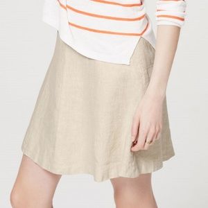 Ann Taylor Loft Linen Flare Skirt